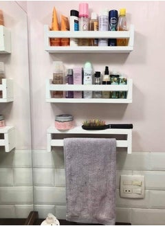 Generic 3 wooden shelves for the bathroom or makeup corner  - Image 2