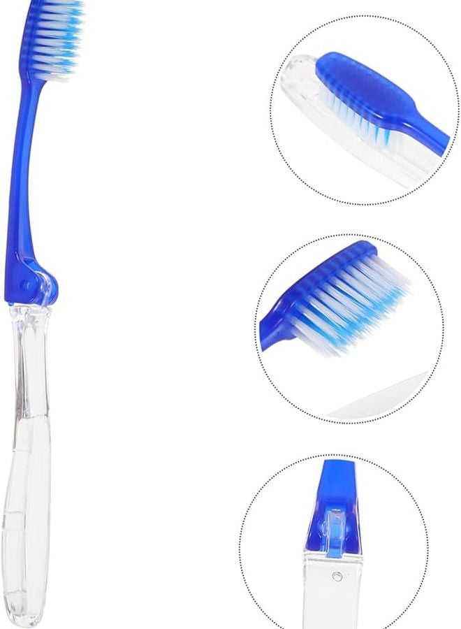 10 قطعة مجموعة فرشاة أسنان سفر محمولة شعيرات ناعمة مدمجة خفيفة الوزن للتخييم ورحلات العمل - Image 5