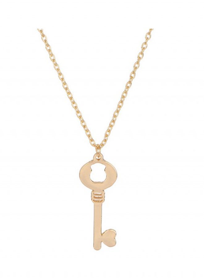 OPI Stainless Steel Cute Baby Bear Key Pendant Necklace - Image 1