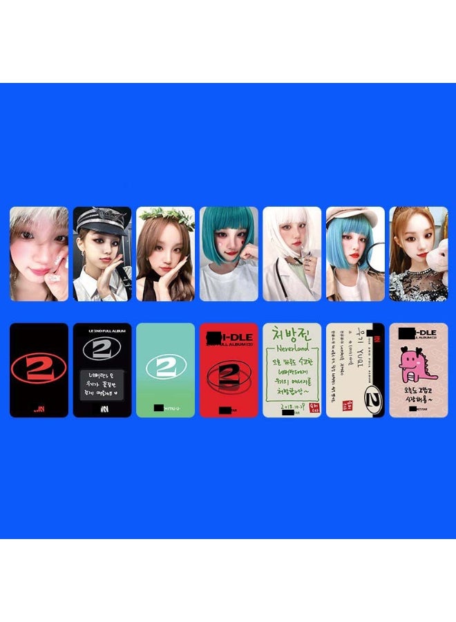 NIBEMINENT 5 Pcs Kpop (G)I-DLE - YUQI 2ND Lomo Cards Card For Fans Collection Gifts - Image 1