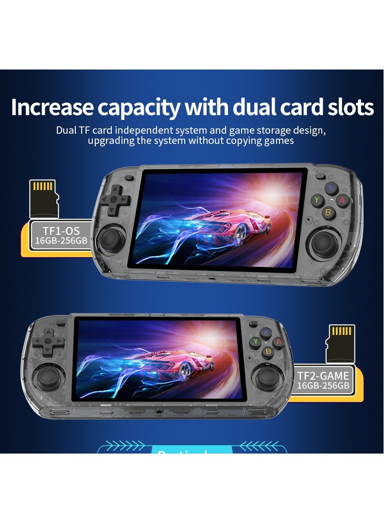 Powkiddy - POWKIDDY RGB10 MAX3 Handheld Game Console, 5 Inch IPS Screen Retro Video Game Console Open Source Linux Game Player, Support WiFi & Bluetooth,10000+ Games Portable PSP (Yellow, 128G) - Image 1