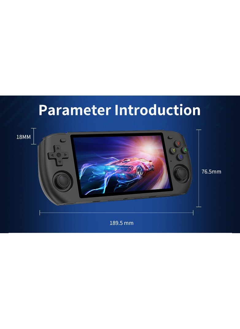 Powkiddy - POWKIDDY RGB10 MAX3 Handheld Game Console, 5 Inch IPS Screen Retro Video Game Console Open Source Linux Game Player, Support WiFi & Bluetooth,10000+ Games Portable PSP (Yellow, 128G) - Image 1