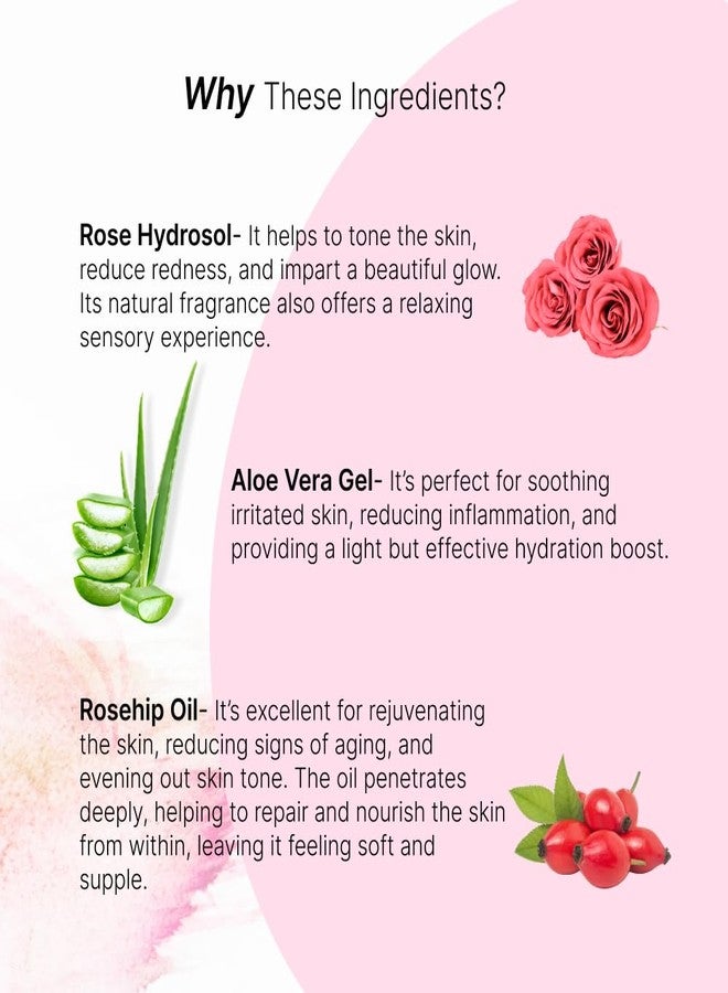 Vriksha Veda Vrikasha Ved'a Skin Nourishment Kit - Complete Skincare Set for Clear, Nourished Skin | Consist of Aloevera gel, Himalayan Roseship oil, Rose Hydrosol - Image 2