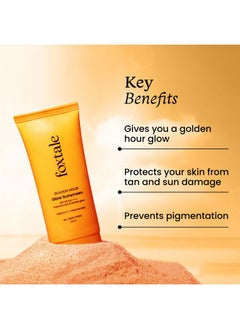 foxtale Glow Sunscreen Spf 50 Pa++++ Lightweight With Vitamin C And Niacinamide|Fast Absorbing|Uva And Uvb Filters Prevents Tanning|No White Cast|Nongreasy|For Men&Women|All Skin Types 50 Ml  - Image 3