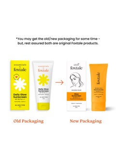 foxtale Glow Sunscreen Spf 50 Pa++++ Lightweight With Vitamin C And Niacinamide|Fast Absorbing|Uva And Uvb Filters Prevents Tanning|No White Cast|Nongreasy|For Men&Women|All Skin Types 50 Ml  - Image 2