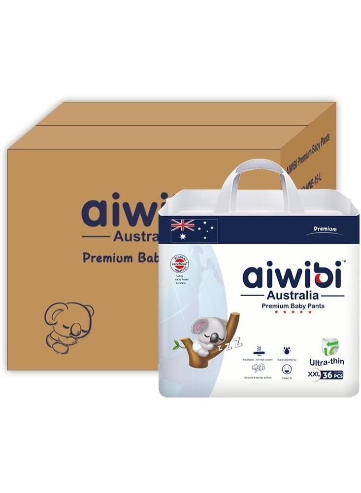 aiwibi Premium baby pants-Size 6 XXL 15-21kg 36pcs-Pack Of 4 - Image 1