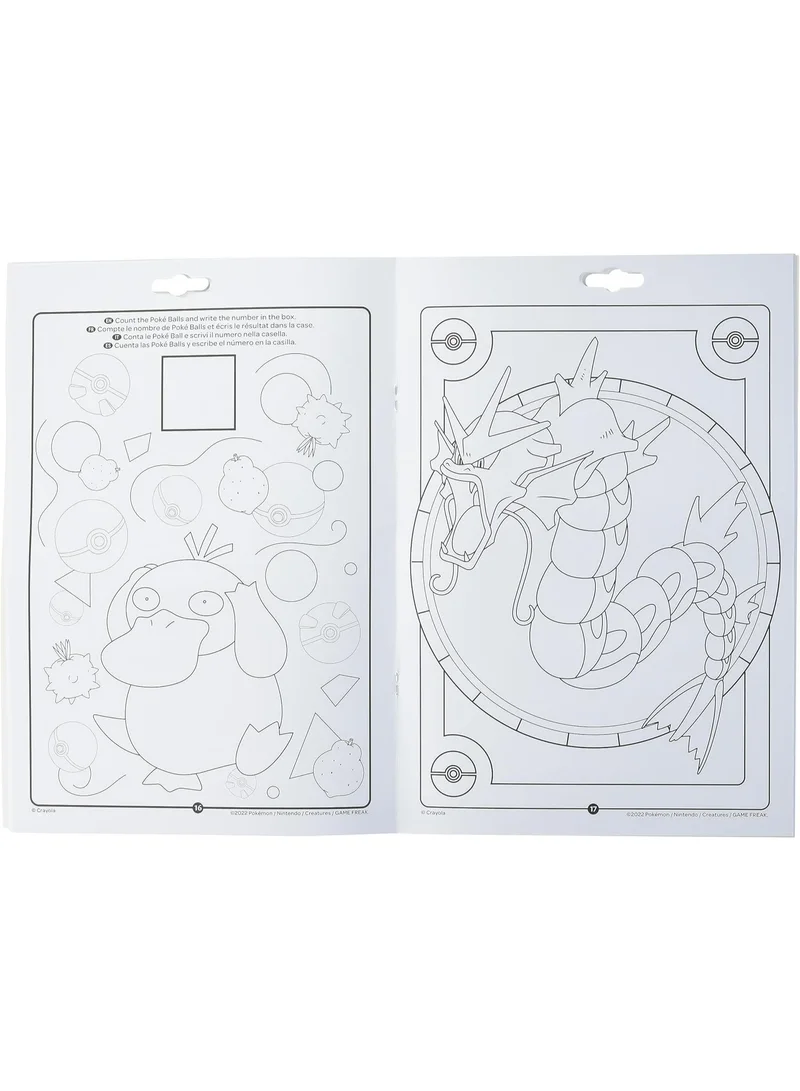 Crayola Crayola - Pokemon Activities Coloring Book | 32 Pages with 7 Markers Included - Featuring All Your Favorite Pokemon Characters - Creative Fun at Home and On-the-Go | Ages 3+