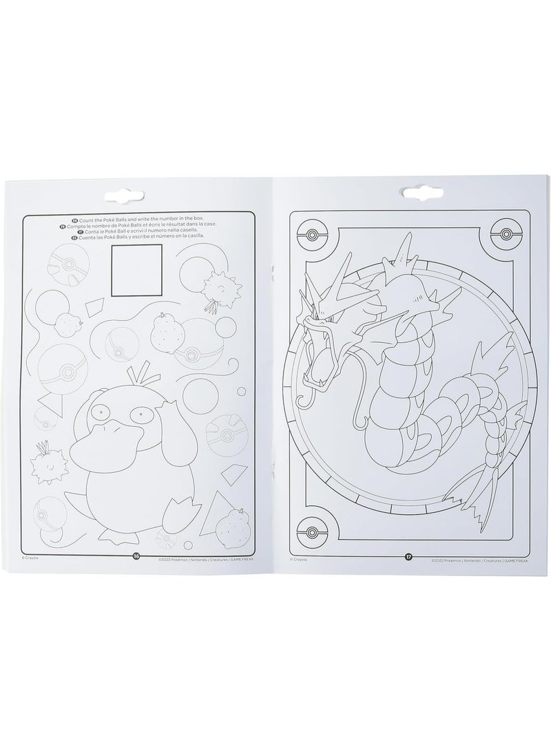 Crayola - Pokemon Activities Coloring Book | 32 Pages with 7 Markers Included - Featuring All Your Favorite Pokemon Characters - Creative Fun at Home and On-the-Go | Ages 3+ - Image 2