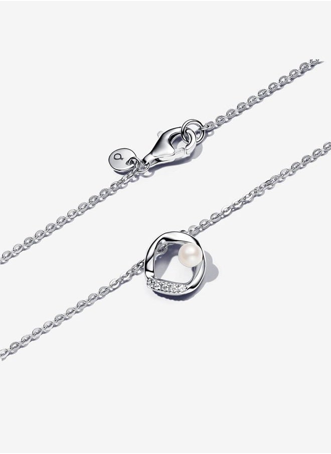 Pandora Violet Pandora Women's Necklace Adjustable Inlaid Pearl Necklace Collarbone Chain  - Image 4