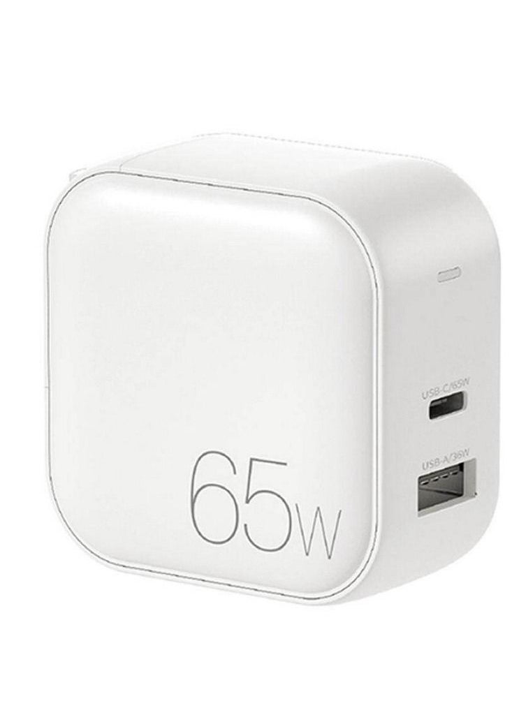 WEKOME - High Quality 65-Watt Fast charger, 65 W Power Adapter, Fast Wall Charger, Compatible With All Types of Iphone, Android, Ipad, Tablet, USB C and USB ports, Quick Charge, 3 port Wall Plug, WP-U11 - Image 1