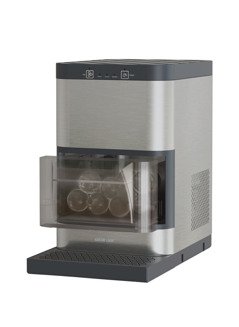 GREEN LION Crystal Sphere Ice Maker with Touch Control Panel / Auto Self-Cleaning Ice Machine / 42 Ice Spheres in 24 Hours / 130W Power / Best Ice Machine for Home Kitchen, Bars and restaurant- Grey - Image 5