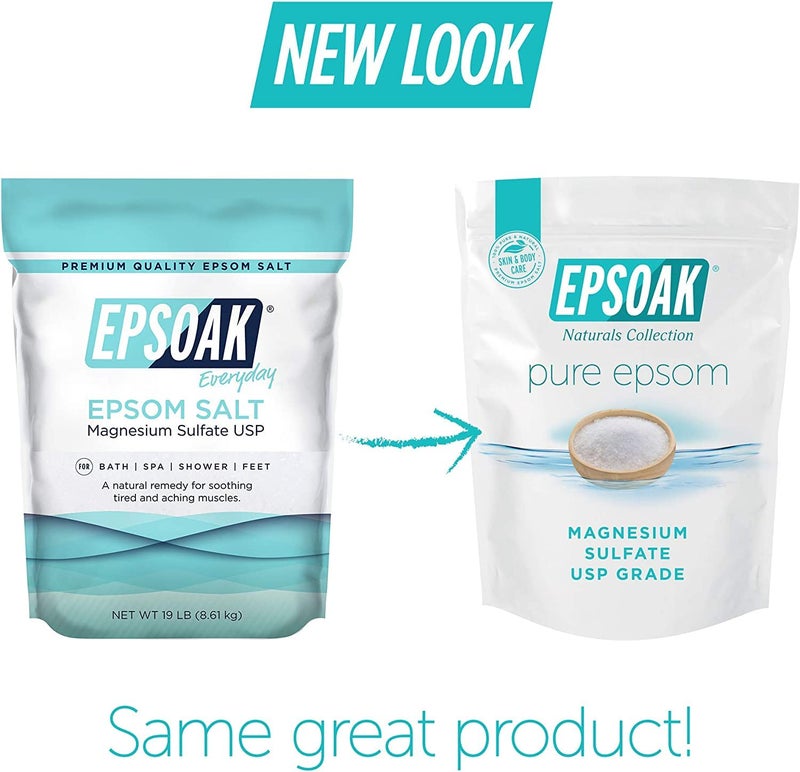 Epsoak Epsom Salt 10 lb. Magnesium Sulfate USP. (Qty. 1 x 10lb. Bags) Resealable Epsom Salt Bulk Bags Unscented, Made in The USA, Cruelty-Free Certified - Image 3