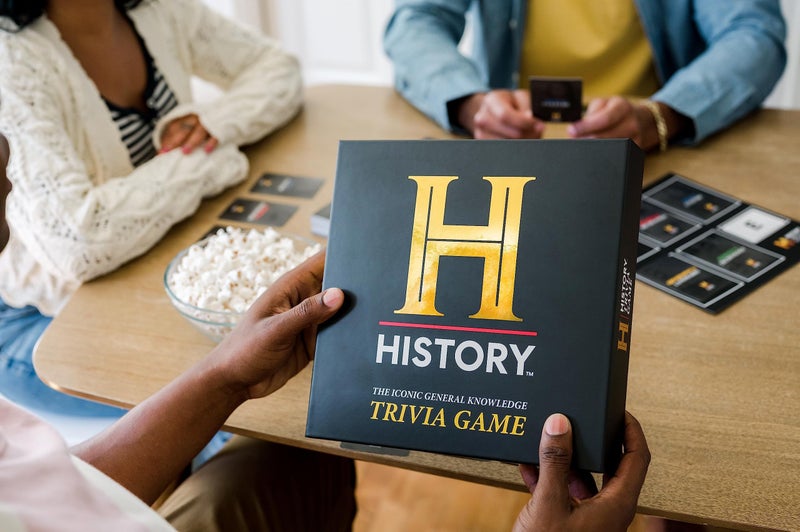 Dyce HISTORY Channel Trivia Board Game Deluxe Edition with 80s & 90s Expansion Pack - 2400 General Knowledge Questions - Christmas Stocking Stuffers Gift for Adults & Family in Pursuit of Trivial Knowledge - Image 5