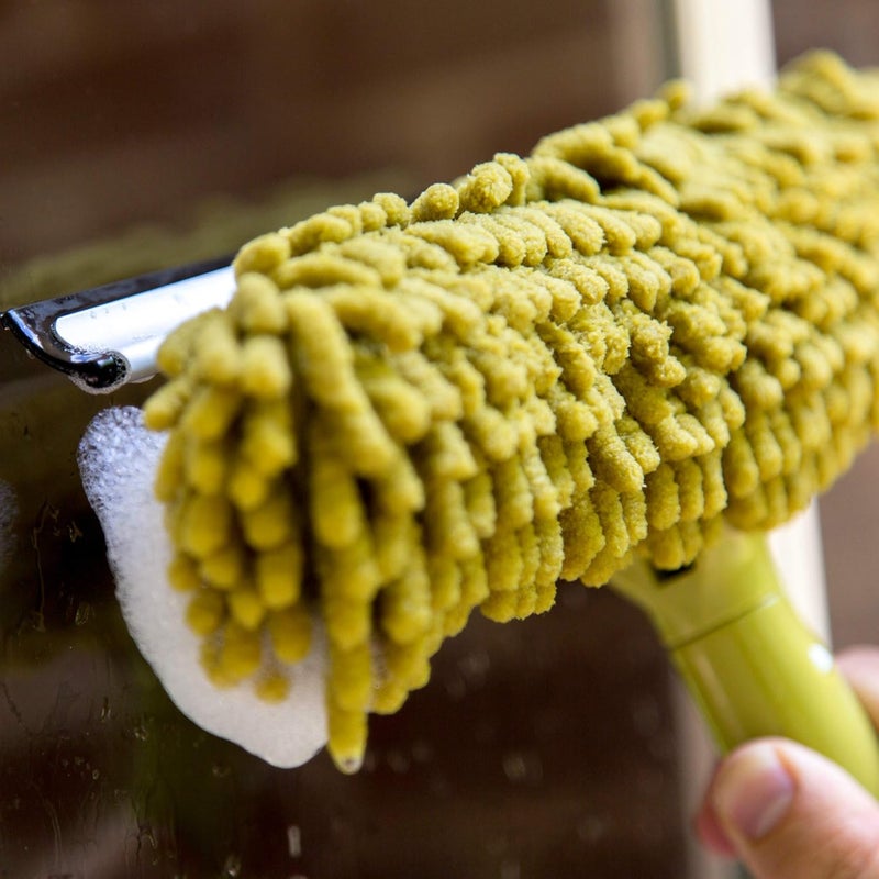 DOCAZOO DocaPole Window Cleaning High Reach Duster Kit with Extension Pole Head Only  No Pole 6 Reach Webster Cobweb Duster with Extension Pole Includes Feather Fan and Cobweb Dusters  - Image 2