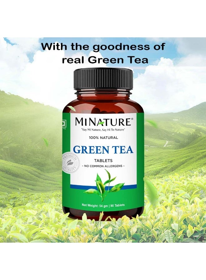 minature Green Tea tablets Pure & Natural Power of herb | Free from chemical & Preservative| Plant Based Gluten Free | 90 Tablet, 45 Days Supply 1000mg - Image 4