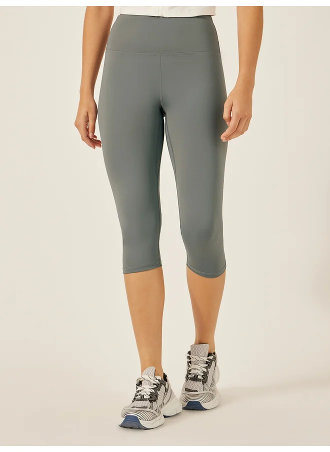 ستايلي Styli Active Broad Waistband Below Knee Capri