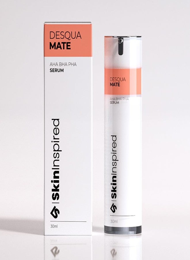 SkinInspired AHA+BHA+PHA Lactic Acid + 2% Salicylic Acid Face Serum| Exfoliating Serum For All Skin Types | Pore Cleansing Face | Reduces Acne & Blackheads | Peeling Solution For Glowing Skin 30ml - Image 1