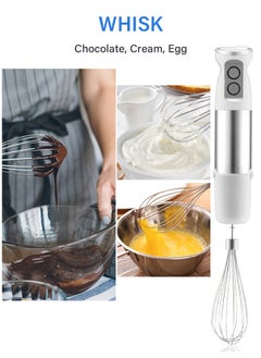 INKBIRD INKBIRD Hand Blender 4-in-1 Stainless Steel Stem with Chopper and Whisk 6-Speed Immersion Stick Blender 500W Food Grinder Container Smoothie Maker for Infant Puree Meat Vegetable Egg Sauces  - Image 4