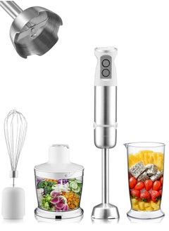 INKBIRD INKBIRD Hand Blender 4-in-1 Stainless Steel Stem with Chopper and Whisk 6-Speed Immersion Stick Blender 500W Food Grinder Container Smoothie Maker for Infant Puree Meat Vegetable Egg Sauces  - Image 1