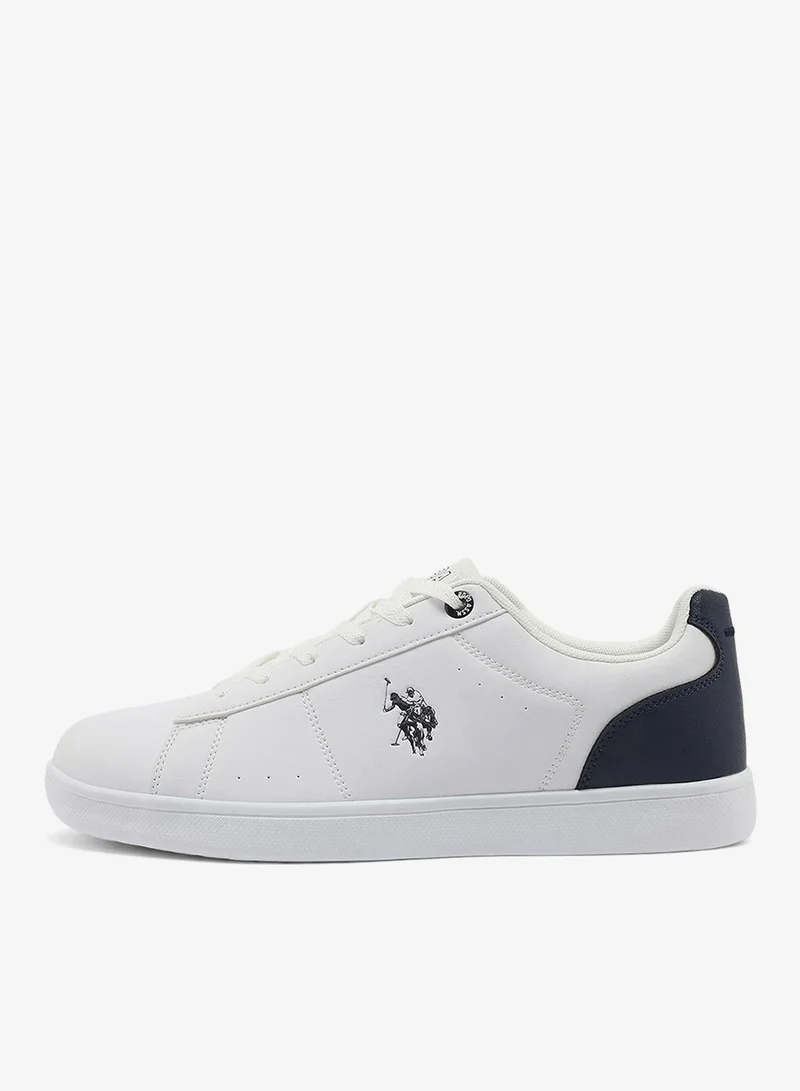 U.S. Polo Assn. white Men's White Sneakers - Lightweight, Breathable and Comfortable Shoes for Men | Best Price UAE
