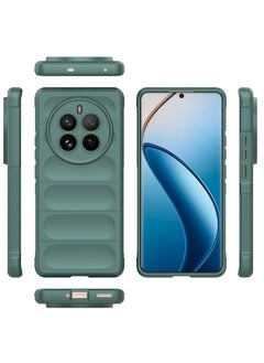 Generic Phone case cover Magic Shield TPU + Silicone Shockproof Phone Case For Realme 12 Pro / Realme 12 Pro Plus / Realme P1 Pro  (Dark Green)  - Image 3