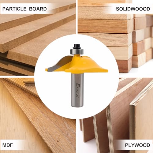 Exqutoo 1PCS 1/2" Shank 2-1/2" Diameter Raised Panel Cabinet Door Making Router Bit Woodworking Tools Door & Window Router Bit - Image 5