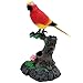 Tipmant Electronic Talking Parrots Realistic Eelectric Birds Toy Office Home Wall Room Table Decoration Recoarding Voice Playback Kids Toys Birthday Gifts Red - Image 2
