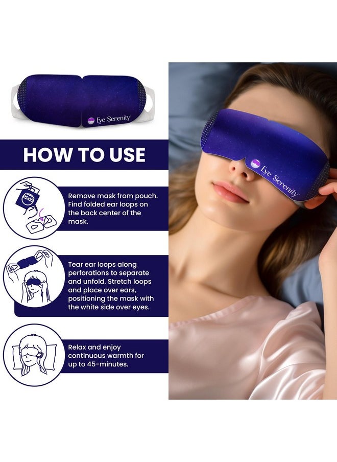 Lure Essentials Steam Eye Mask for Dry Eyes | Warm Compress Eye Mask for Puffy Eyes & Comfort | Eye Serenity Self-Heating Eye Masks for Sleeping, Travel & Relaxation for Men & Women (15 Pack)  - Image 4