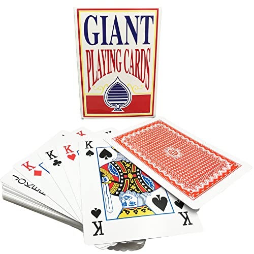 Yuanhe Jumbo Giant Playing Card Deck 8X11 Inch Large Oversized Cards Super Big Game Theme Full Deck For Kids Adults Casino Party Decorations - Image 5