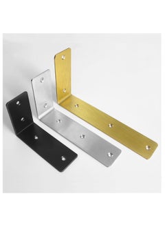 Shelf Brackets 9 inch - 2pcs Heavy Duty L Shaped 90-Degree Right Angle Corner Brace Joint Brackets for Table Bench Space Saving DIY - Silver - pzsku/Z6CD0DFC571FF74FFEC10Z/45/_/1727877131/fc43d057-0cf4-4aff-afa6-94780994d251