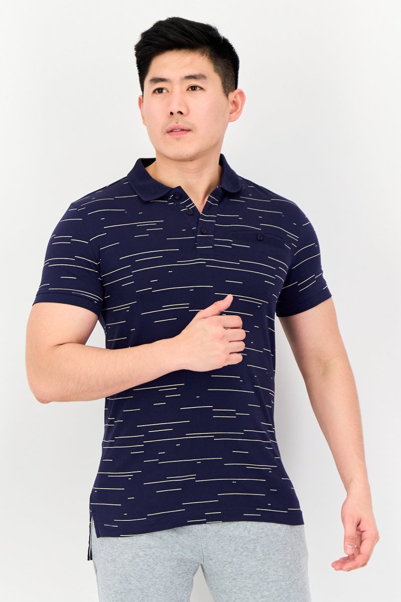 PUMA قميص بولو قصير الأكمام للرجال بتصميم نحيف، متعدد الألوان - Image 1