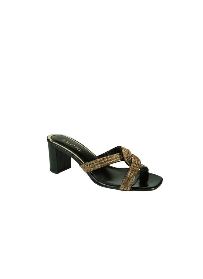 POLETTO Poletto Ladies High Block 4183177 V1 C1564 Black  - Image 1