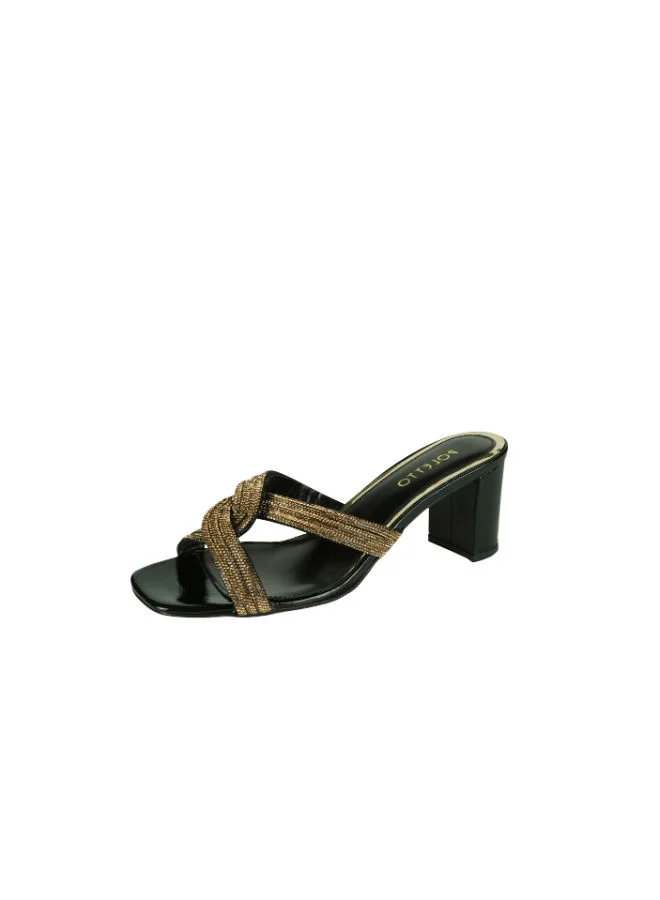 Poletto Black Poletto Ladies High Block 4183177 V1 C1564 Black for Women | Best Price UAE