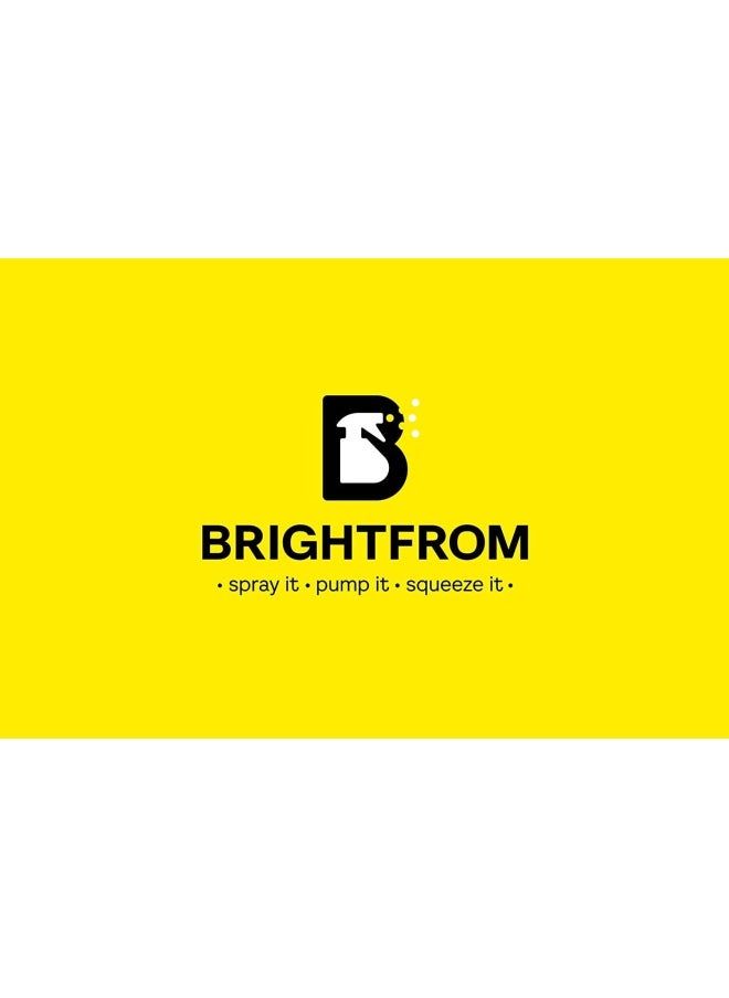 BRIGHTFROM - BRIGHTFROM Twist Top Applicator Bottles, 8 OZ, Squeeze Empty Plastic Bottles, Black Nozzle, BPA-Free, PET, Refillable, Open/Close Nozzle - Multi Purpose (Amber) - Image 1