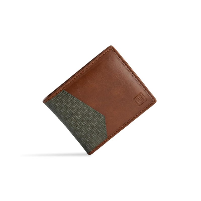 EUME Nova Wallet for Men, Rustic Green | Slim Bifold Premium Vegan Leather | 6 Card Slots, 2 Compartments, 2 Slip Pockets | Stylish & Durable Men Wallet | Perfect for Everyday Use - Image 1