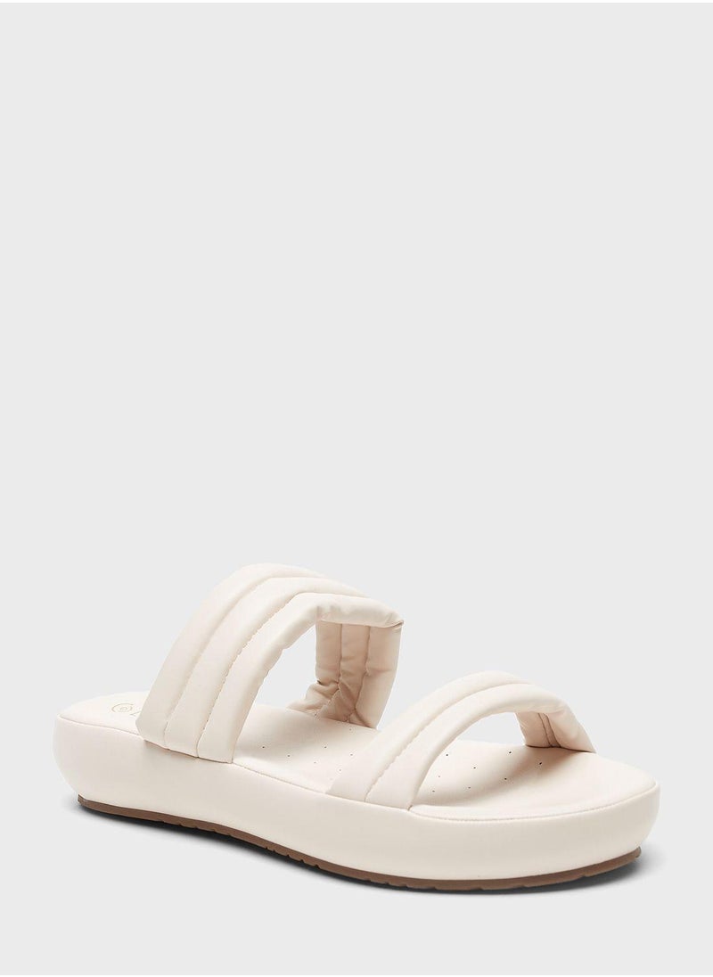 Double Strap Flat Sandal