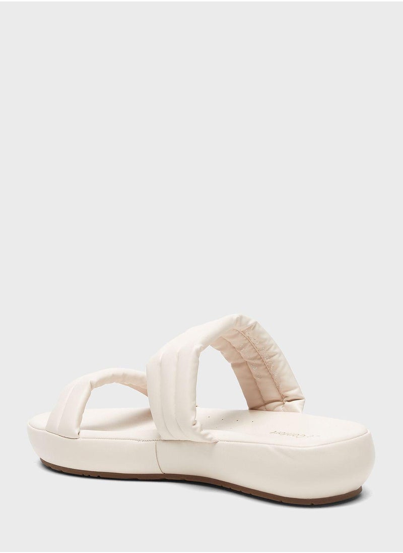 Double Strap Flat Sandal