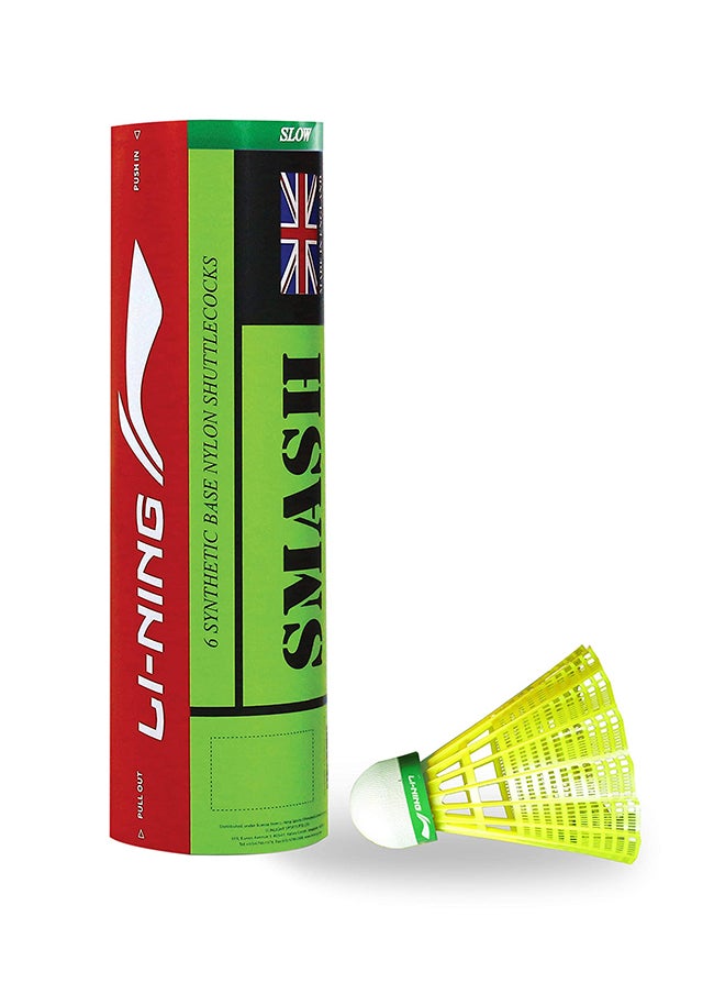 Li-Ning Smash Nylon Badminton Shuttlecocks | Extreme Durability | Synthetic Cork  - Image 1