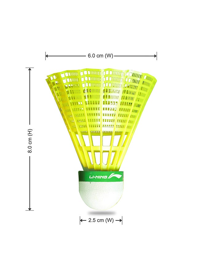 Li-Ning Smash Nylon Badminton Shuttlecocks | Extreme Durability | Synthetic Cork  - Image 4
