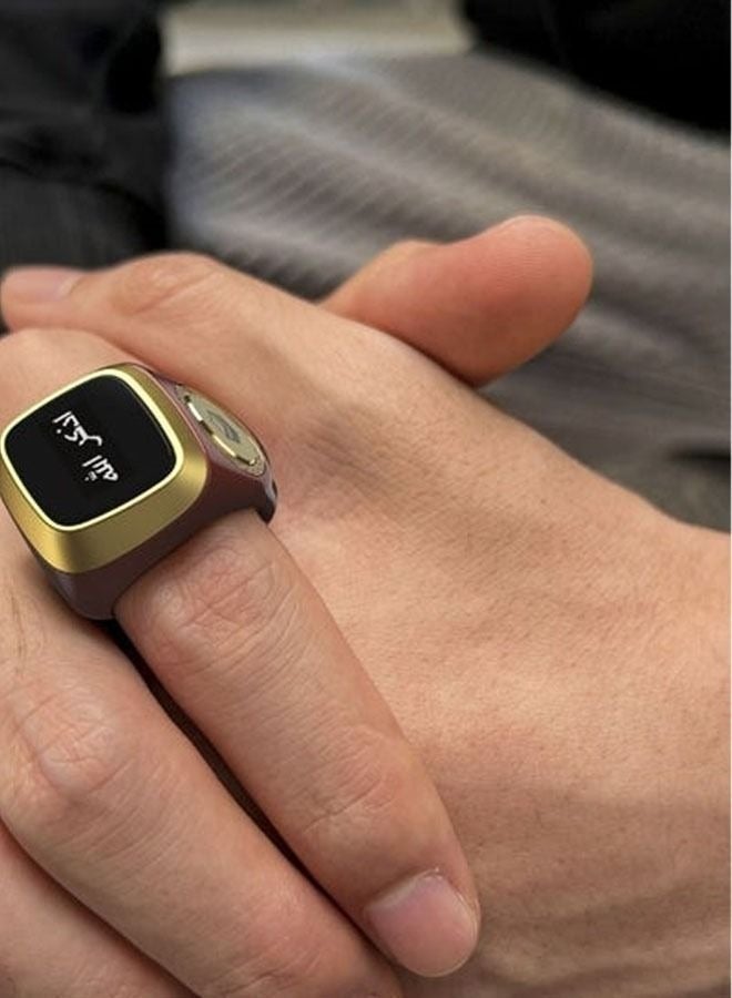 iQIBLA Smart Tasbih Zikr1 Lite Ring - Black Gray - Image 2