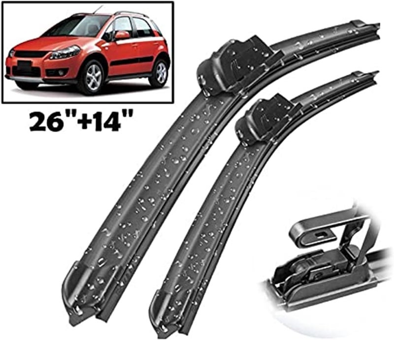 QASULER Front Wiper Blades for SX4 (2010-2015) - Image 5