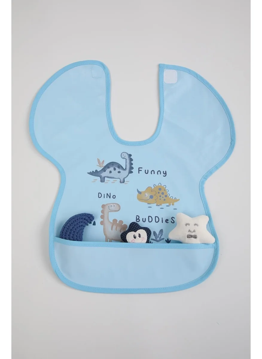 Baby Hola Babyhola 0-6 Years Old Large Size BLW Baby Bib Activity Bib with Waterproof Pocket 1000
