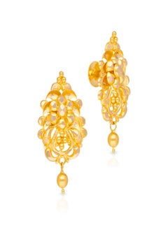 Malabar Gold and Diamonds 22 Carat 916 Purity Yellow Gold Earring EG4783061_Y For Women  - Image 1