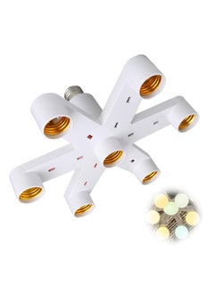 Y&D SYOSI, E27 Light 7 in 1 Bulb Holder, Lamp Splitter Socket Adapter, Multi Base Converter, Standard LED Bulbs Holder  - Image 2