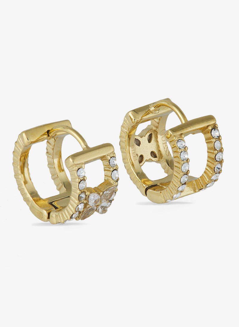 جس أقراط بشعار زهرة برية - Image 2