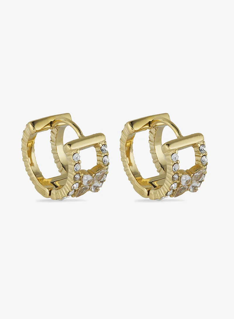 GUESS Wild Flower Logo Earrings