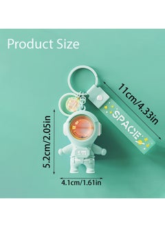 CMGTYYD Astronaut Keychain with Sunset Light, Cute Kawaii Anime Cool Keychain Backpack for Boy or Girl  - Image 2