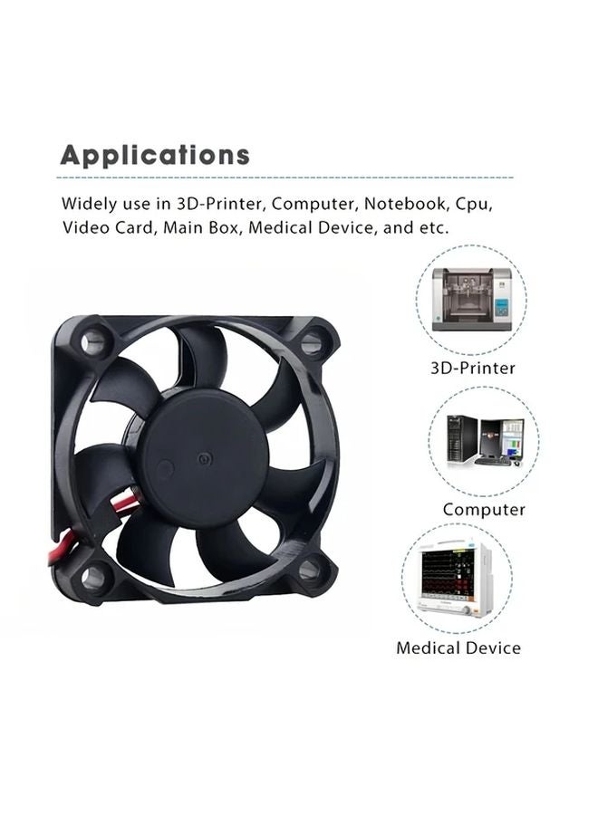 3Pcs AOKIN 5010 5V USB Brushless Cooling Fan Quiet High Efficiency For 3D Printer Computer Case - Image 4