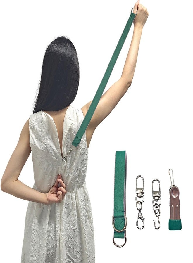 MAGNEECH Detachable Zipper Puller Helper for Dress and Boots, Effortless Zipping with Hook and Clip for Various Types of Zippers (Green) - Image 1