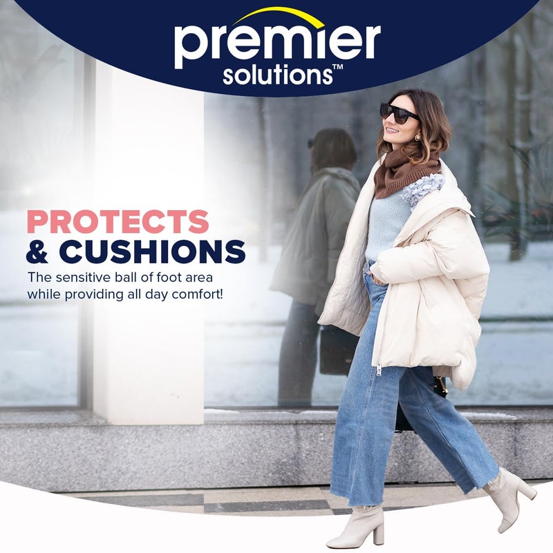 Premier Solutions Clear Gel Ball Of Foot Cushions  For Heels And Flats  6 Count (3 Pairs) - Image 4